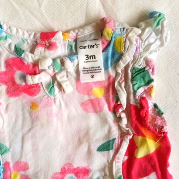 carter's floral viscose dress 3 months baby girl - Picture 2 of 6